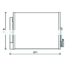 Condensatore per OPEL MERIVA dal 2010 al 2014