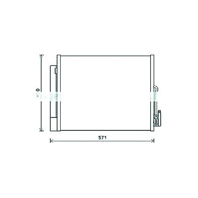 Condensatore per OPEL MERIVA dal 2010 al 2014 Codice OEM 13331005