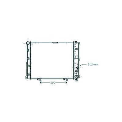 Radiatore acqua per MERCEDES-BENZ E dal 1993 al 1995 Codice OEM 1245006303