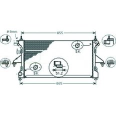 Radiatore acqua per CITROEN JUMPER dal 2014