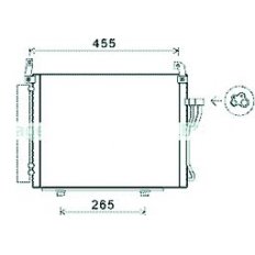 Condensatore per HYUNDAI i10 dal 2007 al 2010