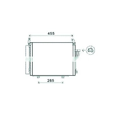 Condensatore per HYUNDAI i10 dal 2007 al 2010 Codice OEM 976060X000