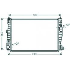 Radiatore acqua per ALFA ROMEO 159 dal 2005 al 2011