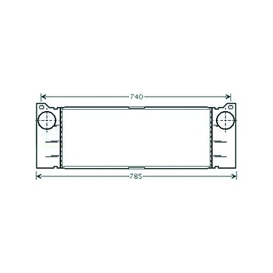 Intercooler per MERCEDES-BENZ VITO dal 2003 al 2010 Codice OEM 6395010801