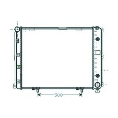 Radiatore acqua per MERCEDES-BENZ E dal 1993 al 1995