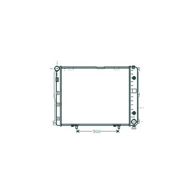 Radiatore acqua per MERCEDES-BENZ E dal 1993 al 1995 Codice OEM 21636