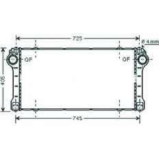 Intercooler per TOYOTA AURIS dal 2007 al 2010