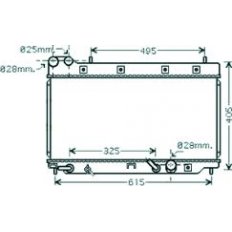 Radiatore acqua per HONDA JAZZ dal 2002 al 2008