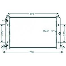 Radiatore acqua per SEAT ALHAMBRA dal 1996 al 2000