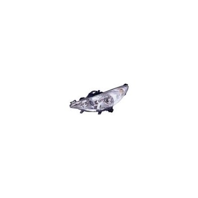 Proiettore cromato per PEUGEOT 207 dal 2009 al 2012 lato sinistro guidatore Codice OEM 620895