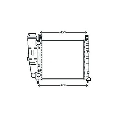 Radiatore acqua per FIAT UNO dal 1983 al 1989 Codice OEM 7556132