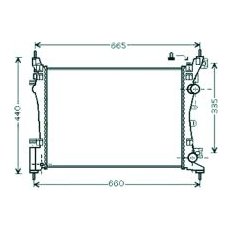 Radiatore acqua per OPEL CORSA D dal 2006 al 2010