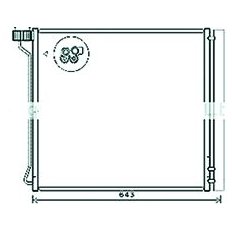 Condensatore per BMW X5 E70N dal 2010 al 2013