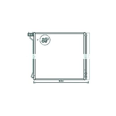 Condensatore per BMW X5 E70N dal 2010 al 2013 Codice OEM 64509239944