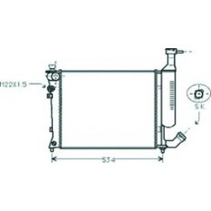 Radiatore acqua per CITROEN BERLINGO dal 1996 al 2002