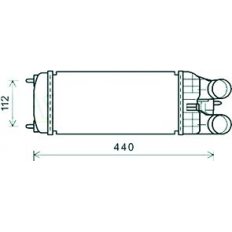 Intercooler per PEUGEOT 207 dal 2009 al 2012