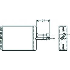 Scambiatore di calore per OPEL VECTRA B dal 1995 al 1999