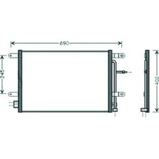 Condensatore per SEAT EXEO dal 2009 al 2013