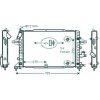 Radiatore acqua per OPEL ASTRA H dal 2004 al 2007