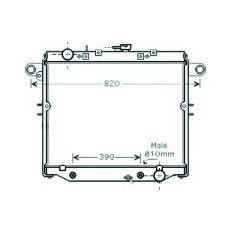 Radiatore acqua per TOYOTA LAND CRUISER dal 1996 al 2002