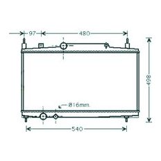 Radiatore acqua per PEUGEOT 807 dal 2002 al 2014
