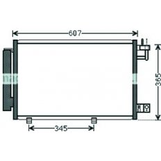 Condensatore per FORD FIESTA MK VI dal 2008 al 2012