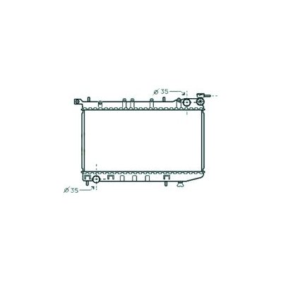 Radiatore acqua per NISSAN ALMERA N15 dal 1995 al 1997 Codice OEM 214100M100