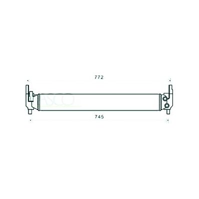 Radiatore acqua supplementare per AUDI A1 dal 2014 al 2018 Codice OEM 6R0145805H