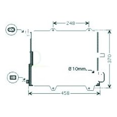 Condensatore per SUZUKI IGNIS dal 2003 al 2008