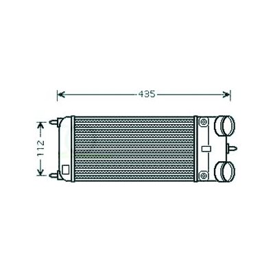 Intercooler per CITROEN C3 dal 2013 al 2016 Codice OEM 0384N7