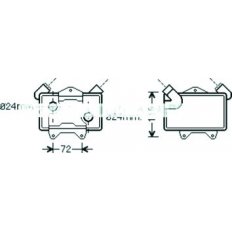 Radiatore olio per MERCEDES-BENZ C W202 dal 1993 al 1997