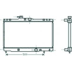 Radiatore acqua per TOYOTA COROLLA dal 1997 al 1999