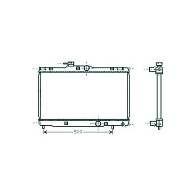 Radiatore acqua per TOYOTA COROLLA dal 1997 al 1999 Codice OEM 350213116400