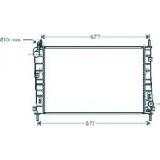 Radiatore acqua per FORD MONDEO dal 2000 al 2003