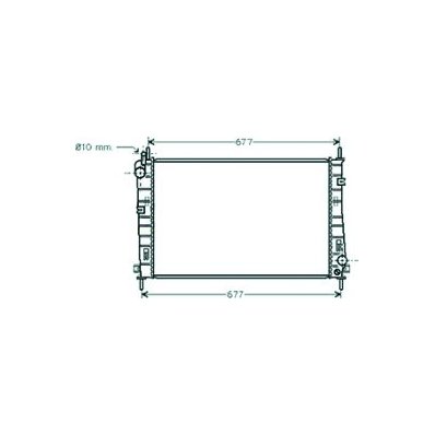 Radiatore acqua per FORD MONDEO dal 2000 al 2003 Codice OEM 1671773
