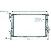 Radiatore acqua per BMW 5 E39 dal 1995 al 2000