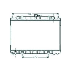 Radiatore acqua per NISSAN X-TRAIL dal 2001 al 2007
