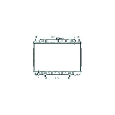 Radiatore acqua per NISSAN X-TRAIL dal 2001 al 2007 Codice OEM 214108H801