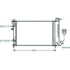 Radiatore acqua per CITROEN ZX dal 1991 al 1997