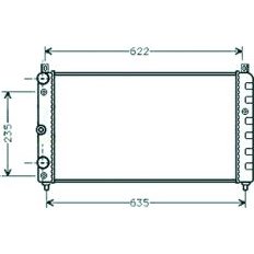 Radiatore acqua per VOLKSWAGEN CADDY dal 1995 al 2004