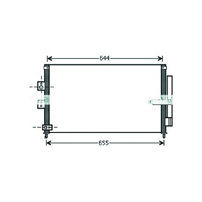 Condensatore per HONDA CIVIC dal 2006 al 2012 Codice OEM 80110-SNB-A41