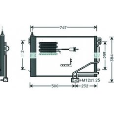 Condensatore per MERCEDES-BENZ C W203 dal 2000 al 2004