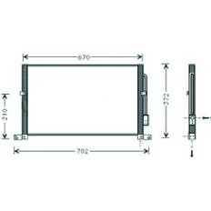 Condensatore per FORD MONDEO dal 2000 al 2003