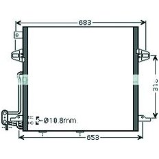 Condensatore per MERCEDES-BENZ M W164 dal 2005 al 2008