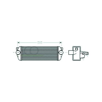 Intercooler per FORD CONNECT dal 2002 al 2006 Codice OEM 4999282