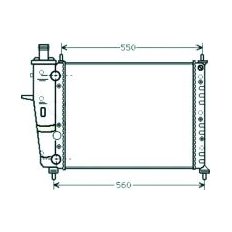 Radiatore acqua per FIAT BRAVO dal 1995 al 2001