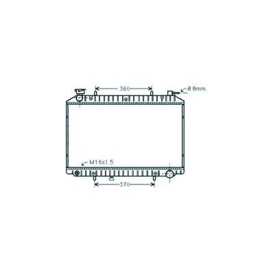 Radiatore acqua per NISSAN SERENA C23 dal 1992 al 2003 Codice OEM 214109C602