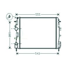 Radiatore acqua per RENAULT KANGOO dal 2003 al 2007