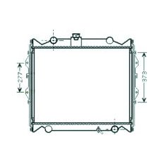 Radiatore acqua per TOYOTA LAND CRUISER dal 1996 al 2002