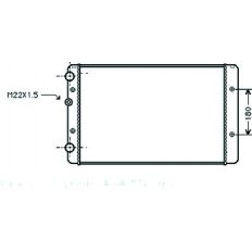 Radiatore acqua per VOLKSWAGEN POLO dal 1994 al 1999